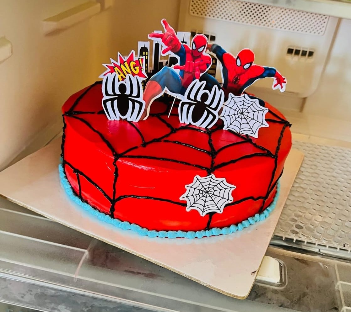 Spiderman Theme Cake